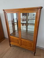 Antike wohl Nussbaum Mahagoni Spiegel Glas Vitrine