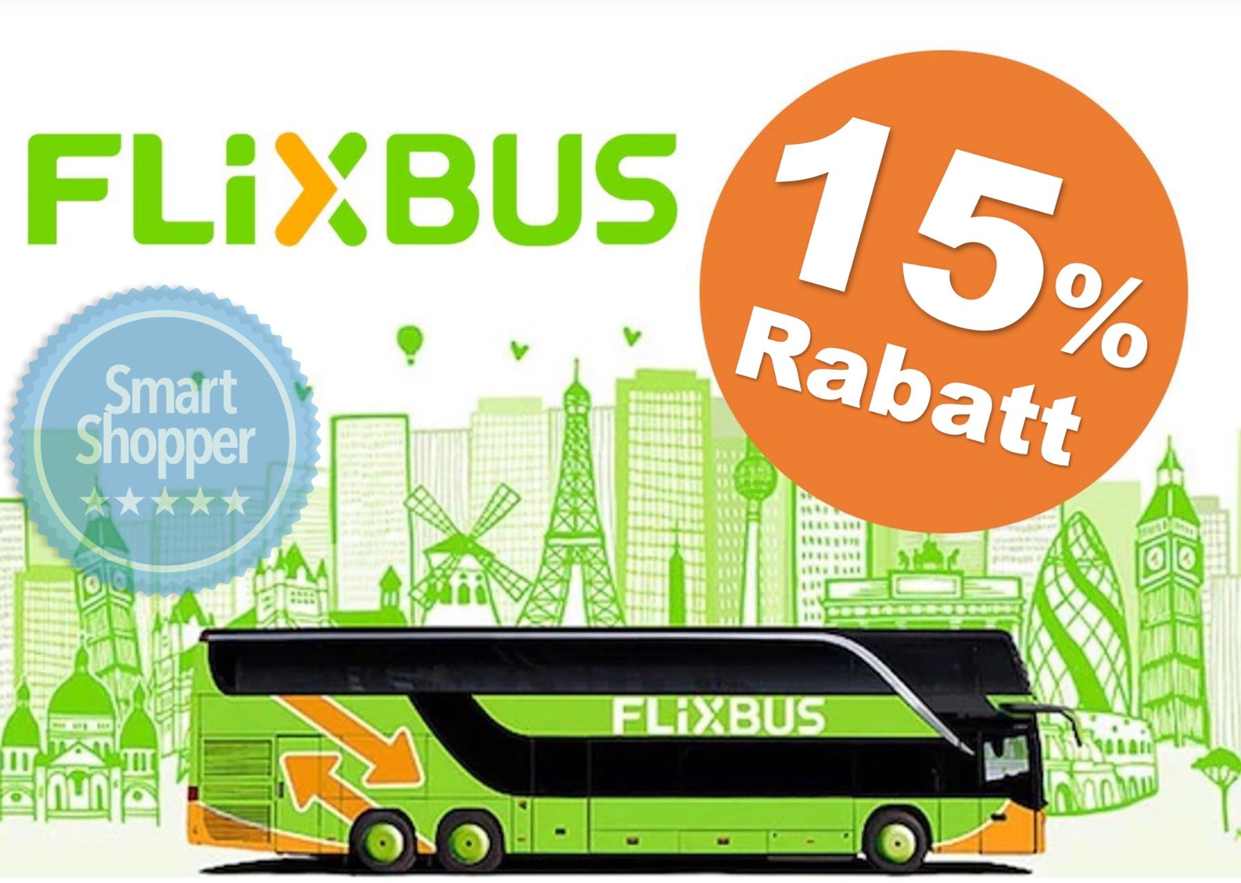 Flixbus Bons: 15% Rabatt FLIXBUS Gutschein – Neuf avec emballage d'origine à Chur par smart.shopper