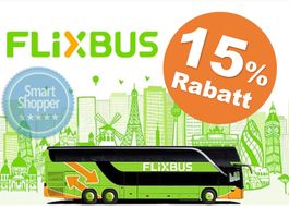 15% Rabatt FLIXBUS Gutschein