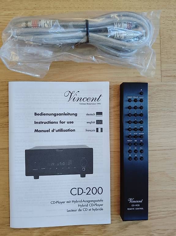 Vincent Lettore multimediale & Streamer: Vincent CD-200 – Nuovo (secondo la descrizione) da Rosshäusern venduto da 6908patrick 2