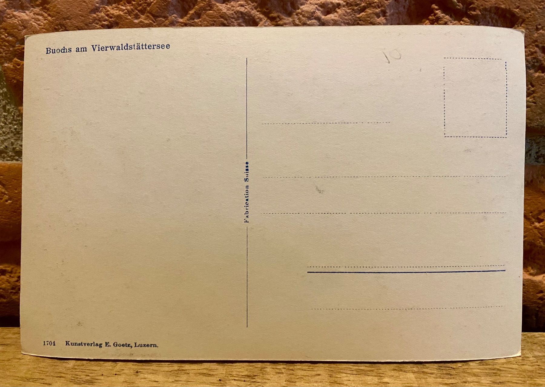 Cartoline postali: BUOCHS am Vierwaldstättersee – Usato da Root venduto da ENGLAND-TREASURES 2