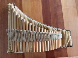 Panflöte G Dur von Occorso, 22 Rohre, gebraucht, inkl. Hülle
