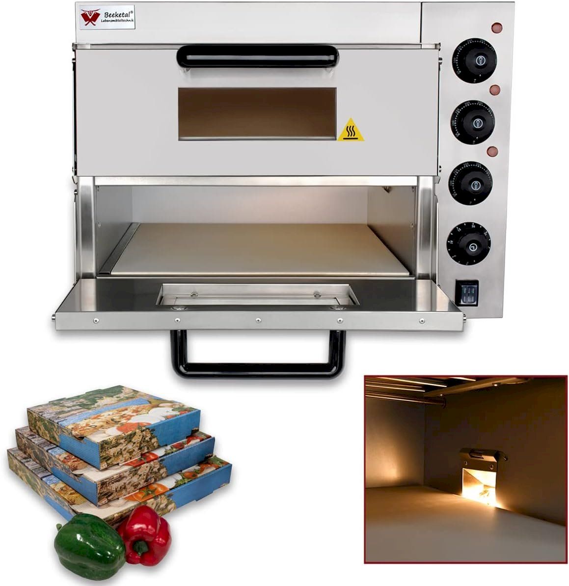 Pizzaofen: Beeketal Doppel Kammer Pizzaofen – Neu und originalverpackt aus Bottighofen von zaap 5