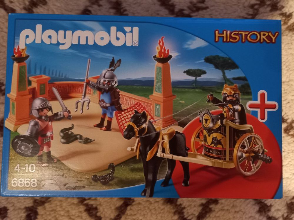 PLAYMOBIL 6868 COMBAT de Gladiateurs/ Gladiator / History char romain arène EUR 24,90 - FR