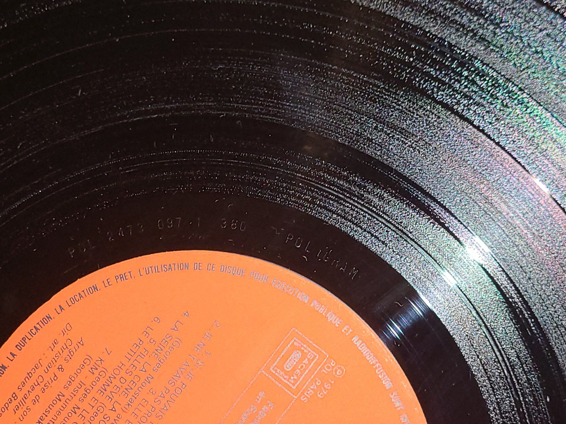 Dischi in vinile: Disque vinyle Georges Moustaki 33T – Usato da la Chaux-de-Fonds venduto da Lampe 7