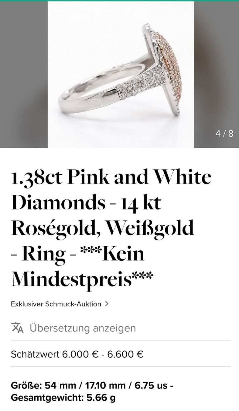 Anelli: Wunderschöner Diamantring Einzelstück – Nuovo e nell'imballaggio originale da Mönthal venduto da JanNeu1985 5