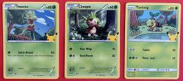 🇬🇧 Pokémon Treecko,Chespin,Turtwig – McDonald’s 25th 