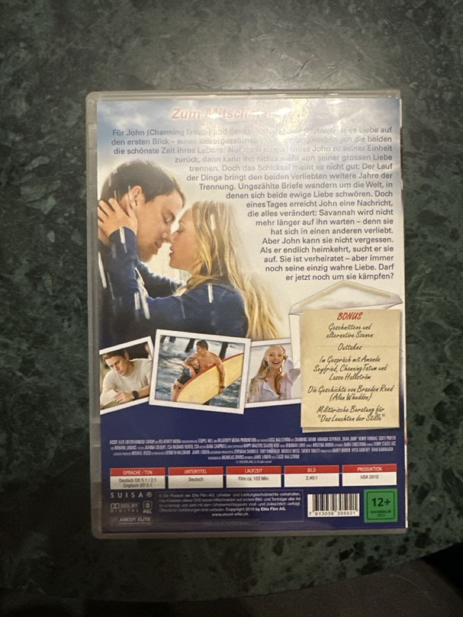 Tutti i DVDs: DVD Dear John - Das Leuchten der Stille – Usato da Ibach venduto da Viper39 1