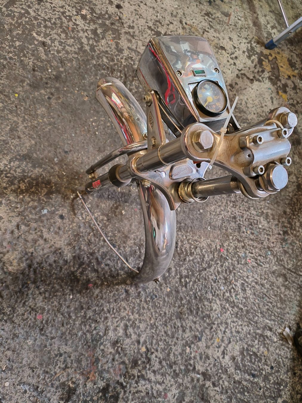 Puch Parti ricambio per ciclomotori: Puch N Gabel.(EBR Chrom.Top) – Usato da Fulenbach venduto da Elektronik 1
