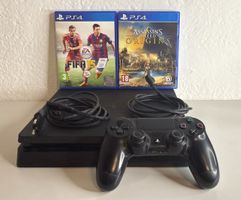 PS4 Slim Konsole mit 2 Spielen und Controller guter Zustand