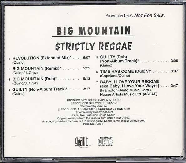 CDs: Big Mountain: Dub Mixes CD – Neuf (Voir description) à Steinhausen par Vilivinili 1