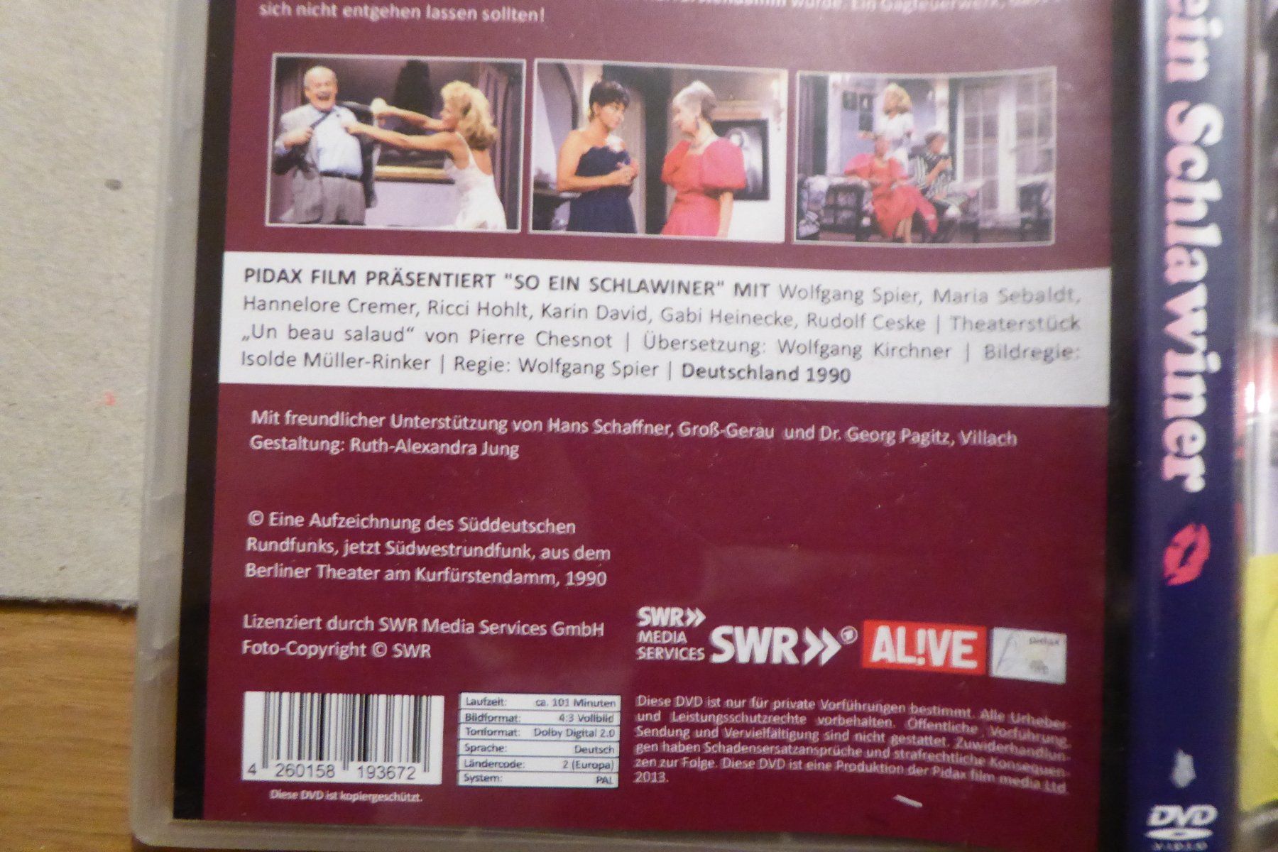 Alle DVDs: DVD So ein Schlawiner Pidax Theater Klassiker – Gebraucht aus Allschwil von Summelsarium 2