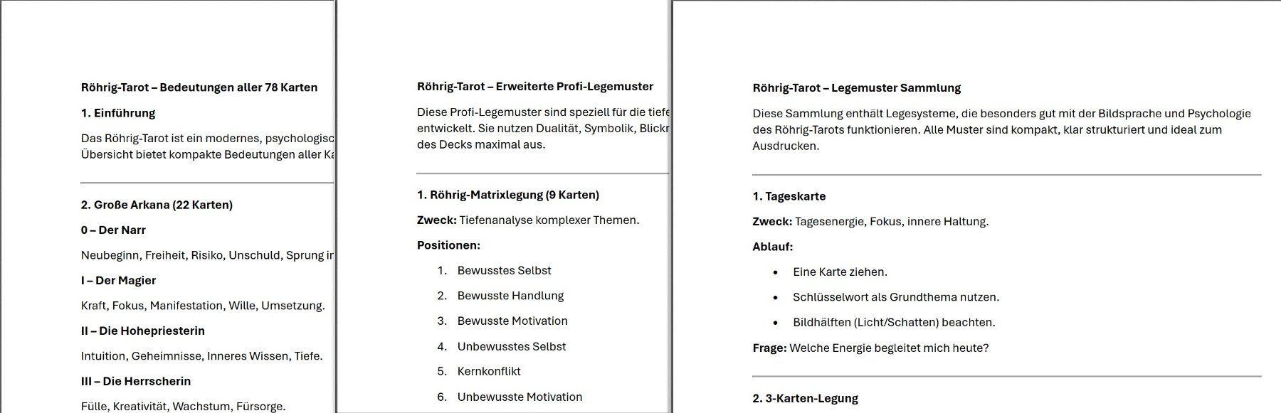 Giochi: Carl-W. Röhrig - Das Röhrig-Tarot – Nuovo (secondo la descrizione) da Münchenbuchsee venduto da mausi1966 5