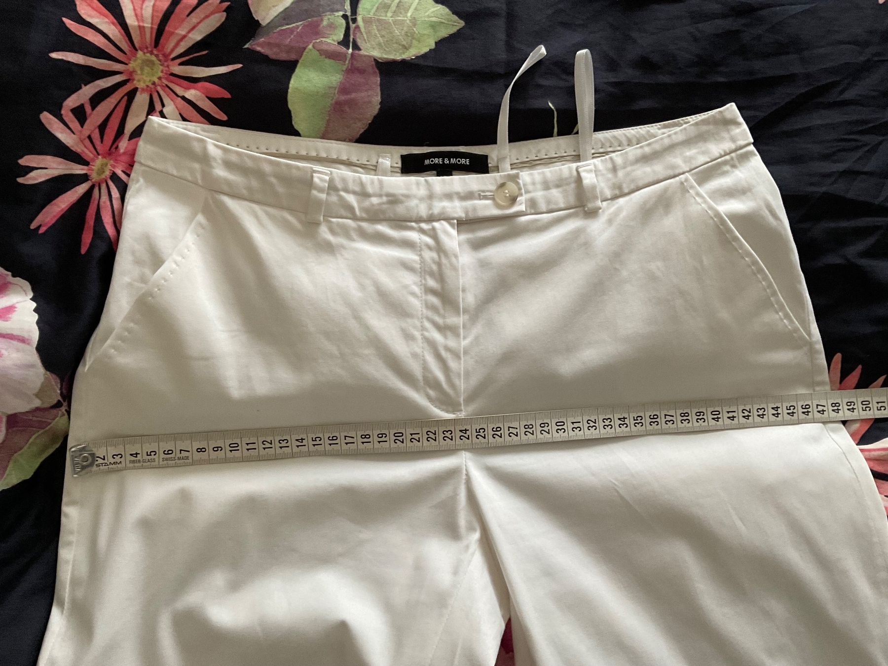 More & More Pantaloni: MORE & MORE schöne Freizeit Hose Gr 36 weiss – Usato da Urdorf venduto da alda02 4