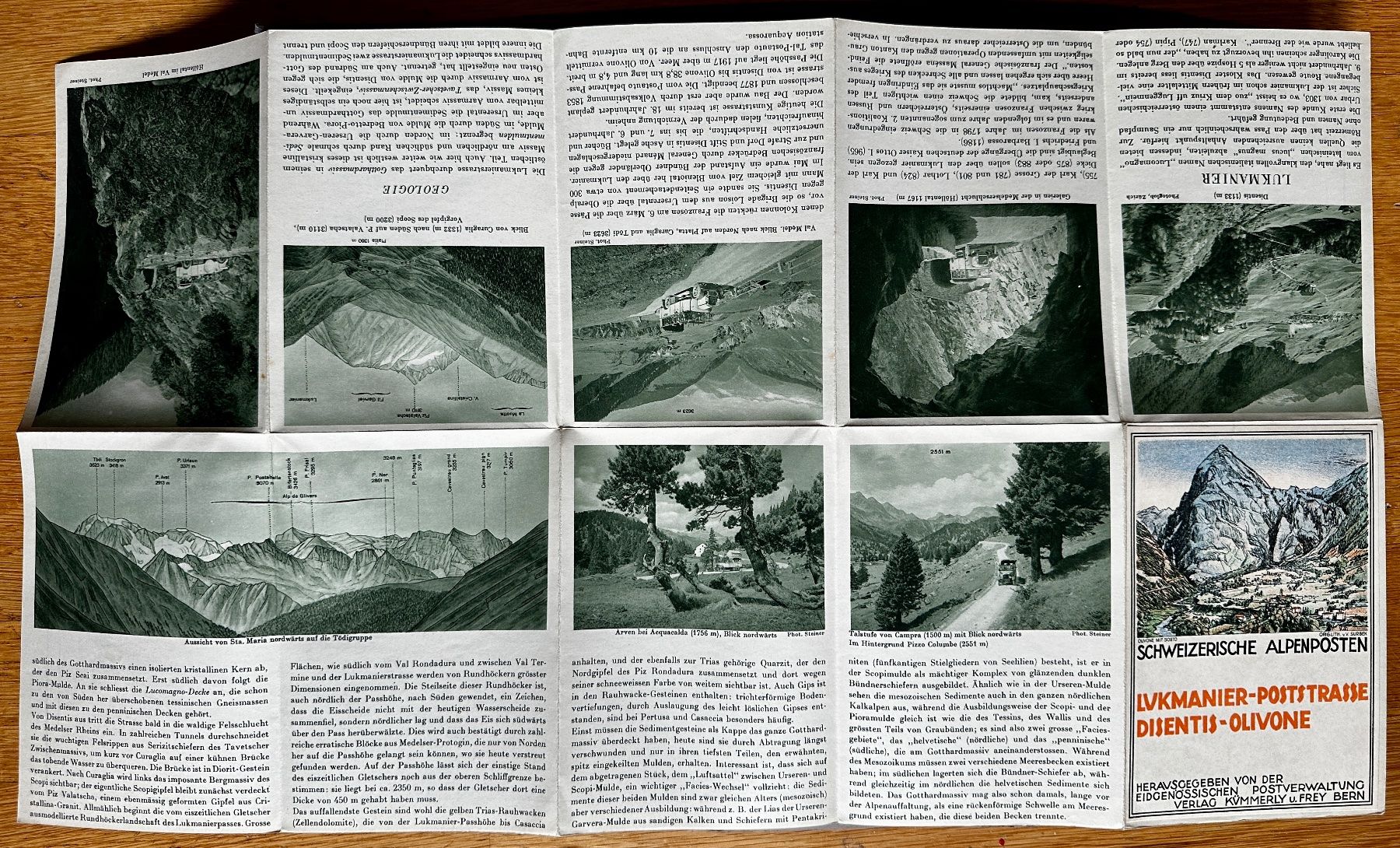 Cartine & Atlanti: Schweizerische Alpenposten: Lukmanier-Poststrasse – Usato da Zürich venduto da allp 2