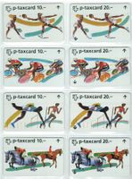 8 Taxcards Sportserie 20 Fr und 10 Fr