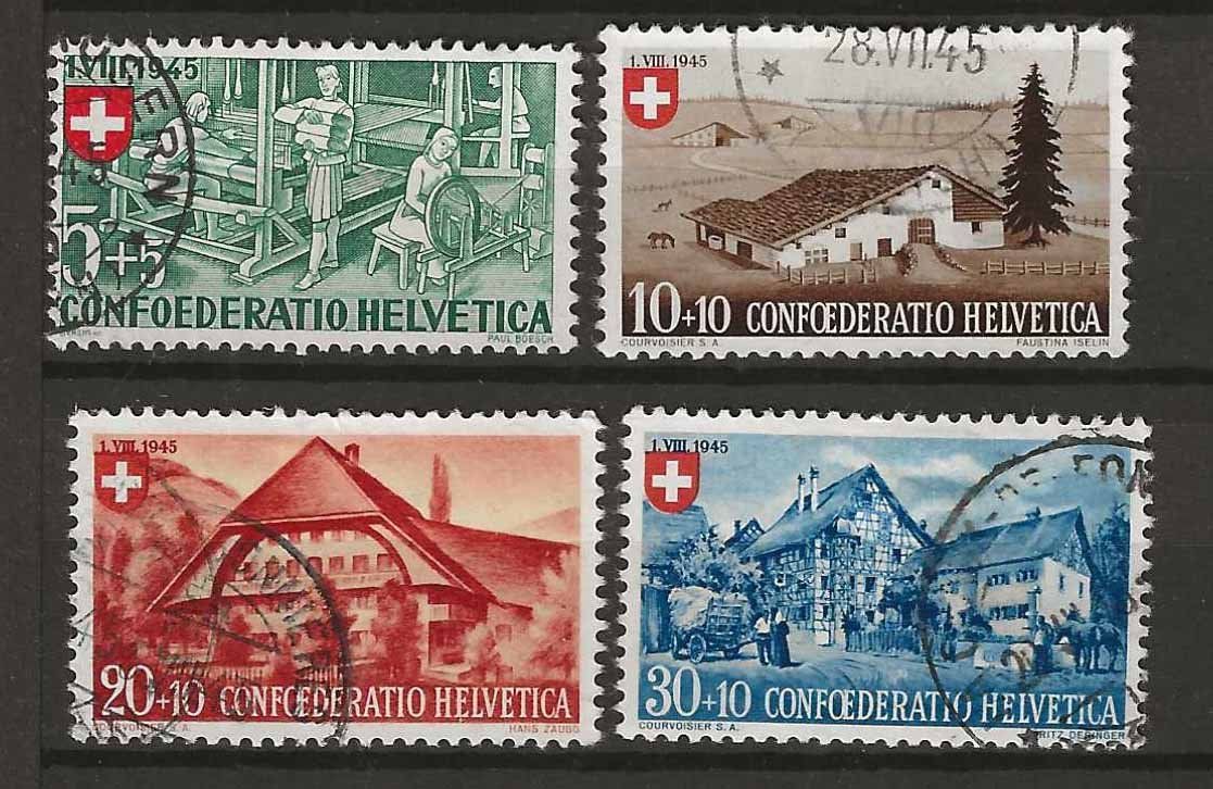 Tutti i francobolli: PP045 - Pro Patria 1945 obl. – Usato da Trélex venduto da Phil_Albert