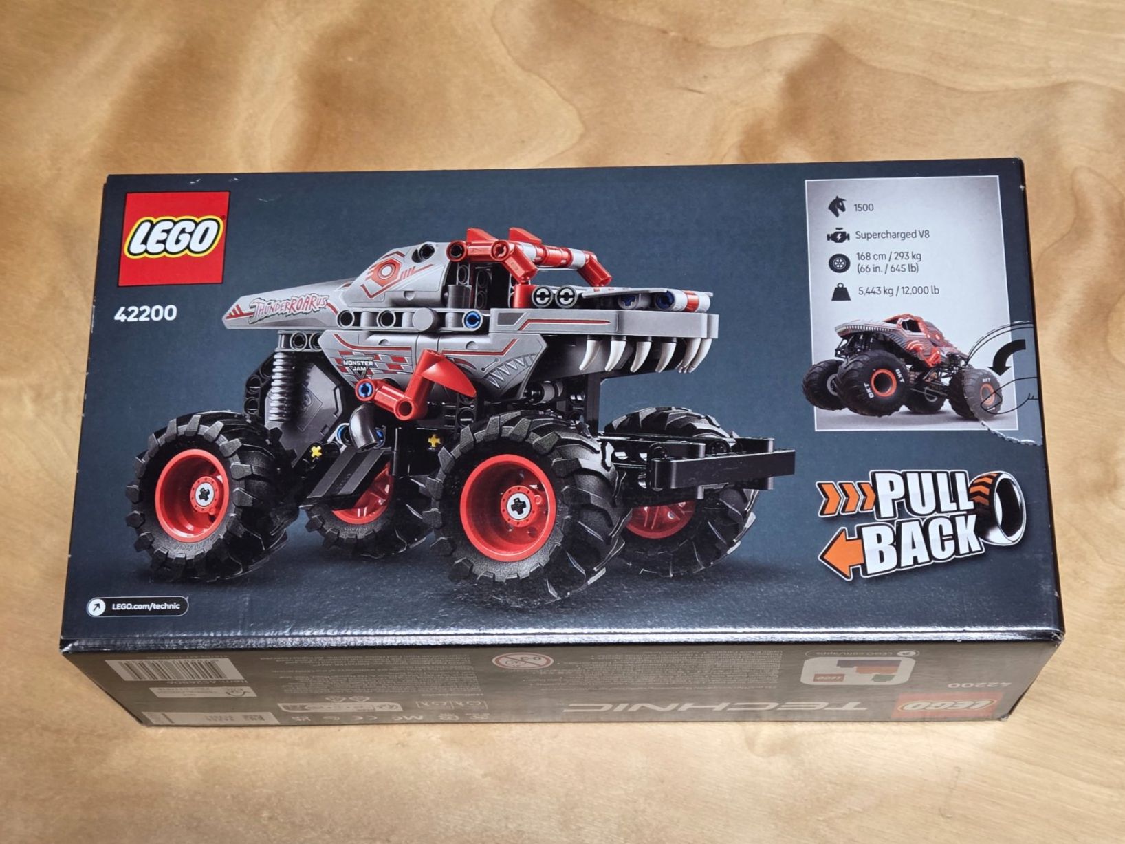 Lego Kit di costruzioni: LEGO Technic 42200 Monster Jam ThunderROARus Pull-Back – Nuovo e nell'imballaggio originale da Basadingen venduto da tot_59zf 2