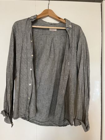 Shirt Grün M - Knowledge Cotton Apparel (70 cotton / 30 line