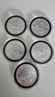 5x Krugerrand 1oz Silver Münzen 2022 wie neu