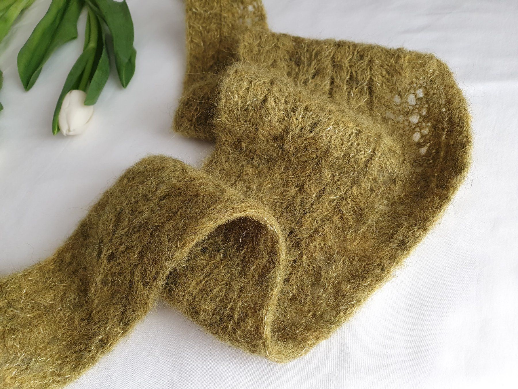 Foulard & Sciarpe: Strickschal, Handgestrickt, Unikat, Geschenk – Nuovo e nell'imballaggio originale da Neunkirch venduto da Sandramay 1