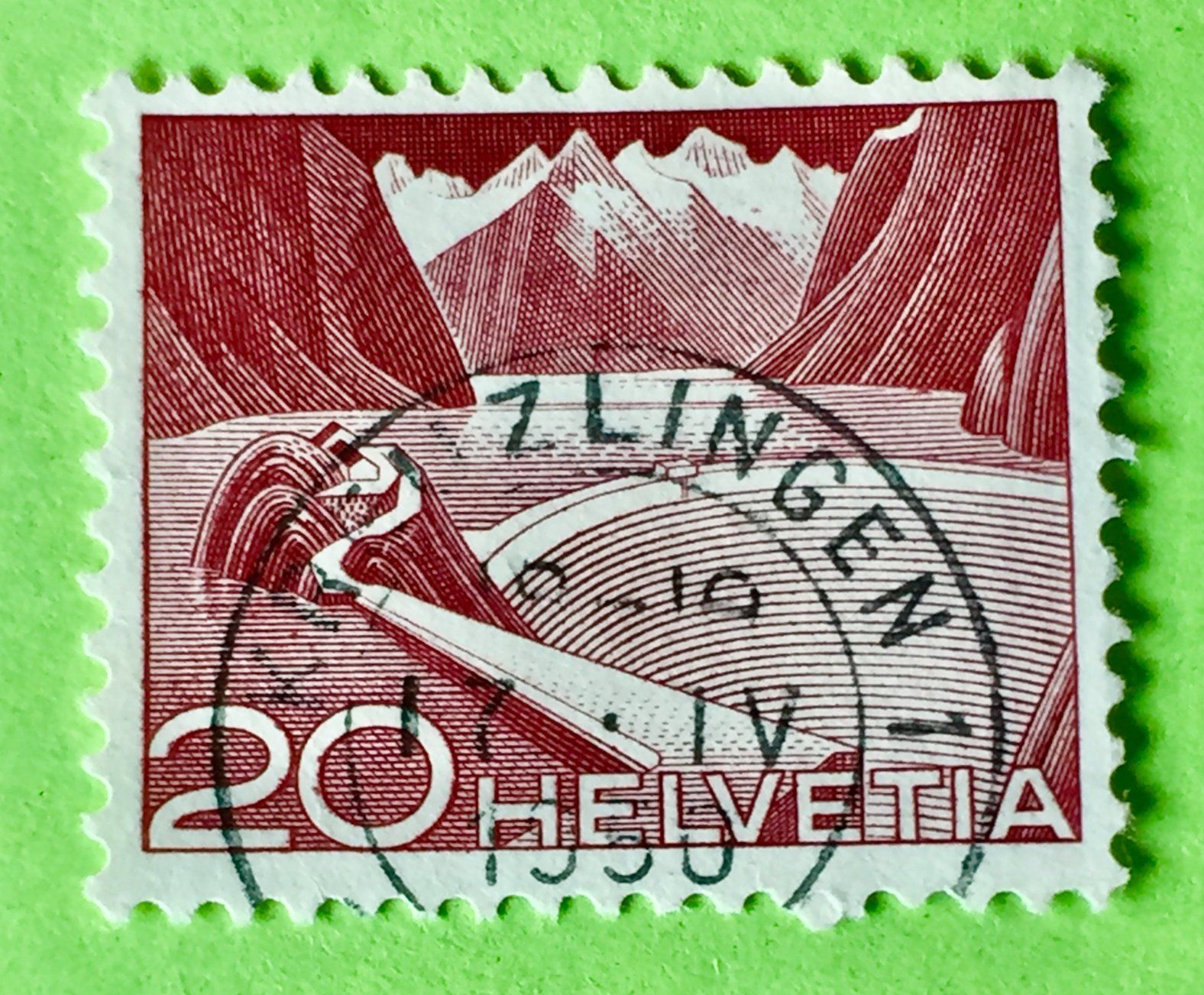 Tutti i francobolli: Nr.301A  mit gestempelt Technik und Landschaft 1949   – Usato da Aarau venduto da Billa007