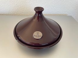 Emile Henry Tajine, Topf ca. 24 cm, auberginefarbig