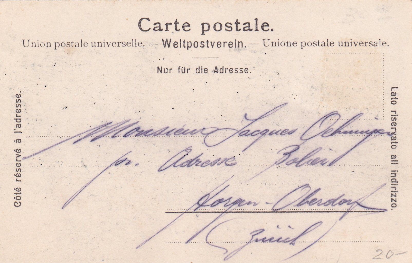 Cartoline postali: Genève - Strassenbahn am Quai de la Poste /az – Usato da Hombrechtikon venduto da Rudolf07 1
