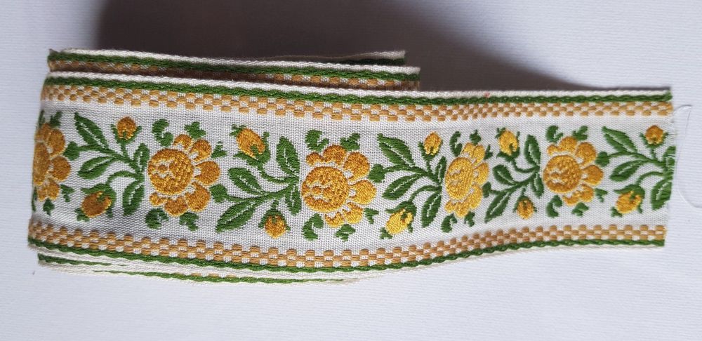 Borte Band Alt Vintage Weiß Spitze Oma Nähen Basteln DIY Spitzenbordüre