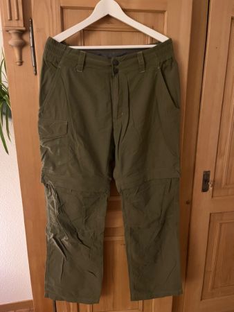 Salomon Zip Trekkinghose Wanderhose Gr. 50 olive