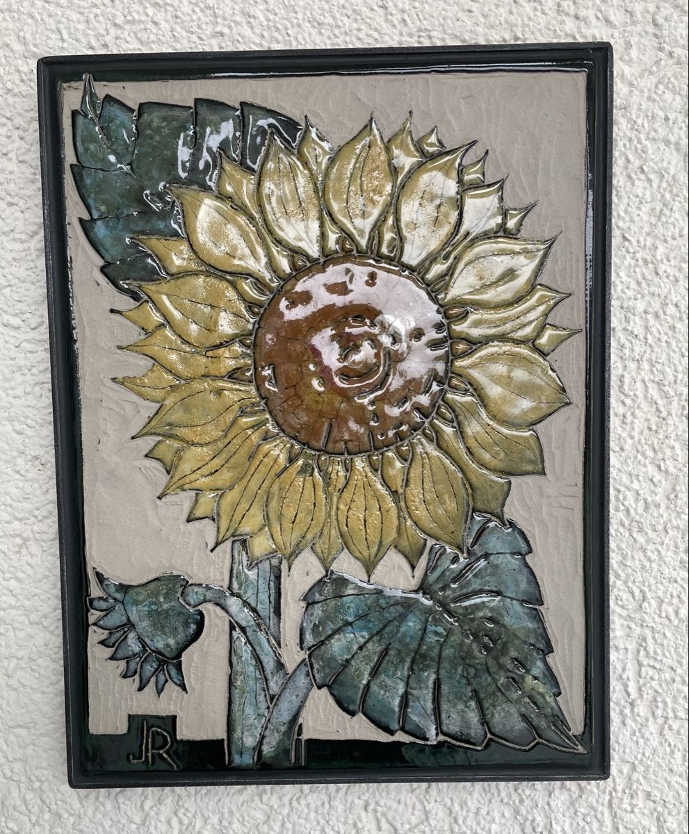 Dipinti: Keramikbild mit Sonnenblume – Usato da Bachenbülach venduto da ErwinK