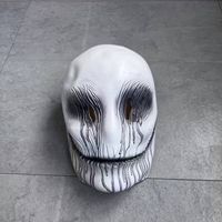 Horror Maske weisser Totenkopf Tränenstreifen, Latex, neu
