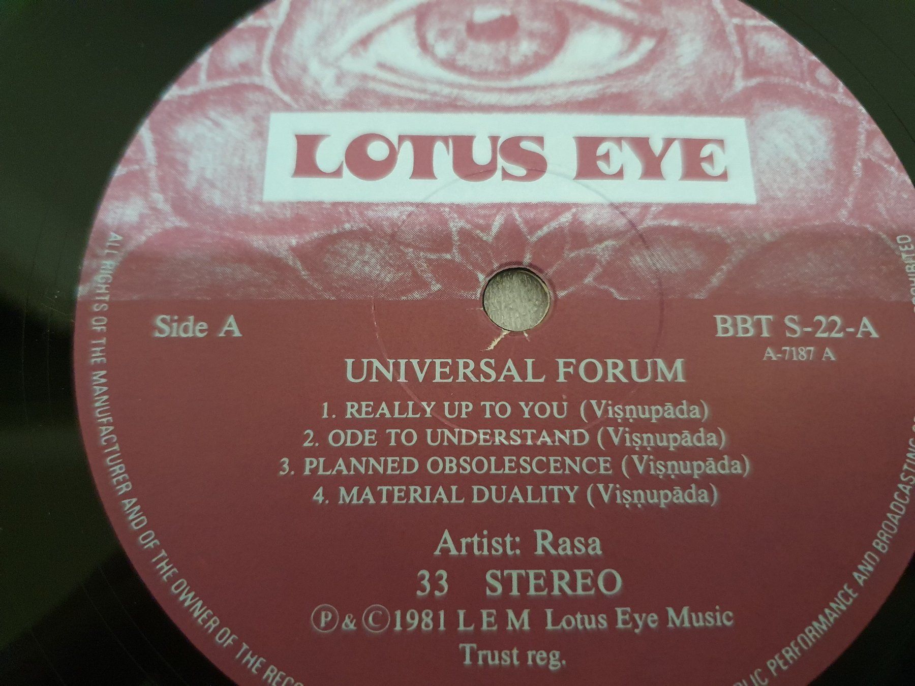 Dischi in vinile: Rasa - Universal Forum ( LP, Rock ) – Usato da Uster venduto da Vinyl-Leidenschaft 5