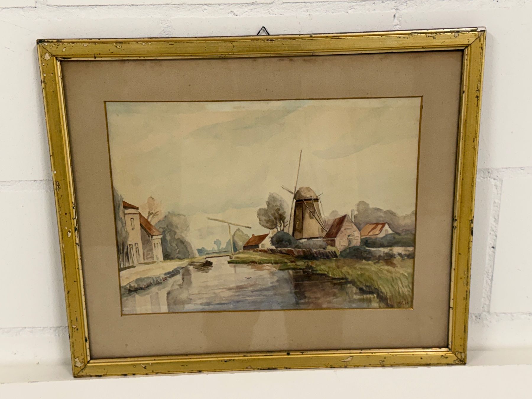 Gemälde: Antike Malerei Landschaft – Gebraucht aus Basel von PAUL_ART
