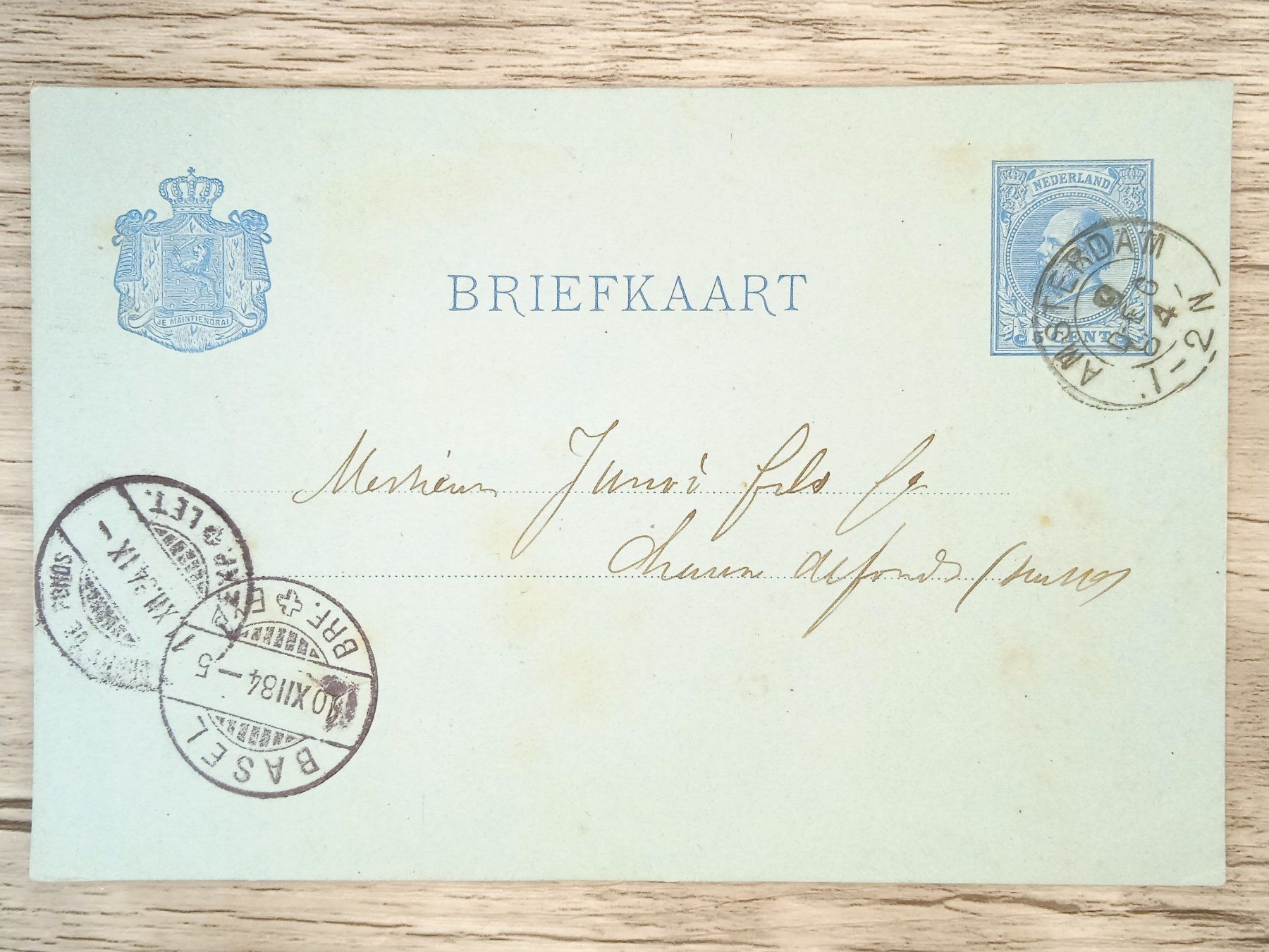 Tutti i francobolli: TR65 Carte Postale + Timbre Pays-Bas 1884 – Usato da Cousset venduto da Patrick_Collections