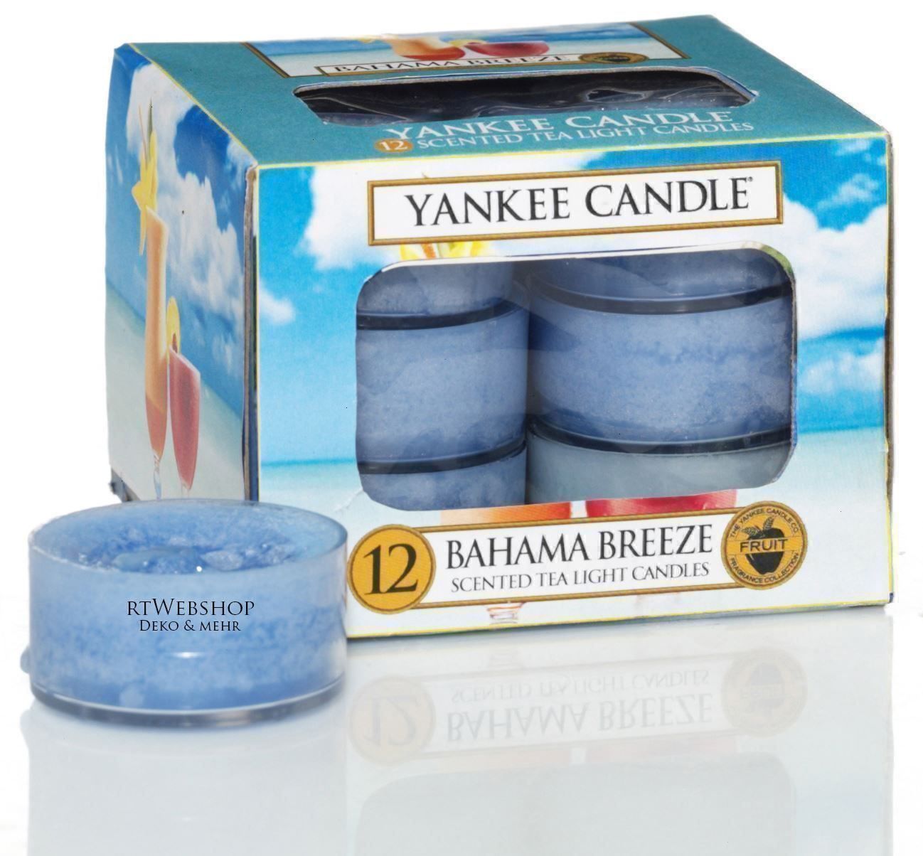 Yankee Candle Candele: 12 Bahama Breeze TEA LIGHTS – Nuovo (secondo la descrizione) da Langwiesen venduto da rtWebshop