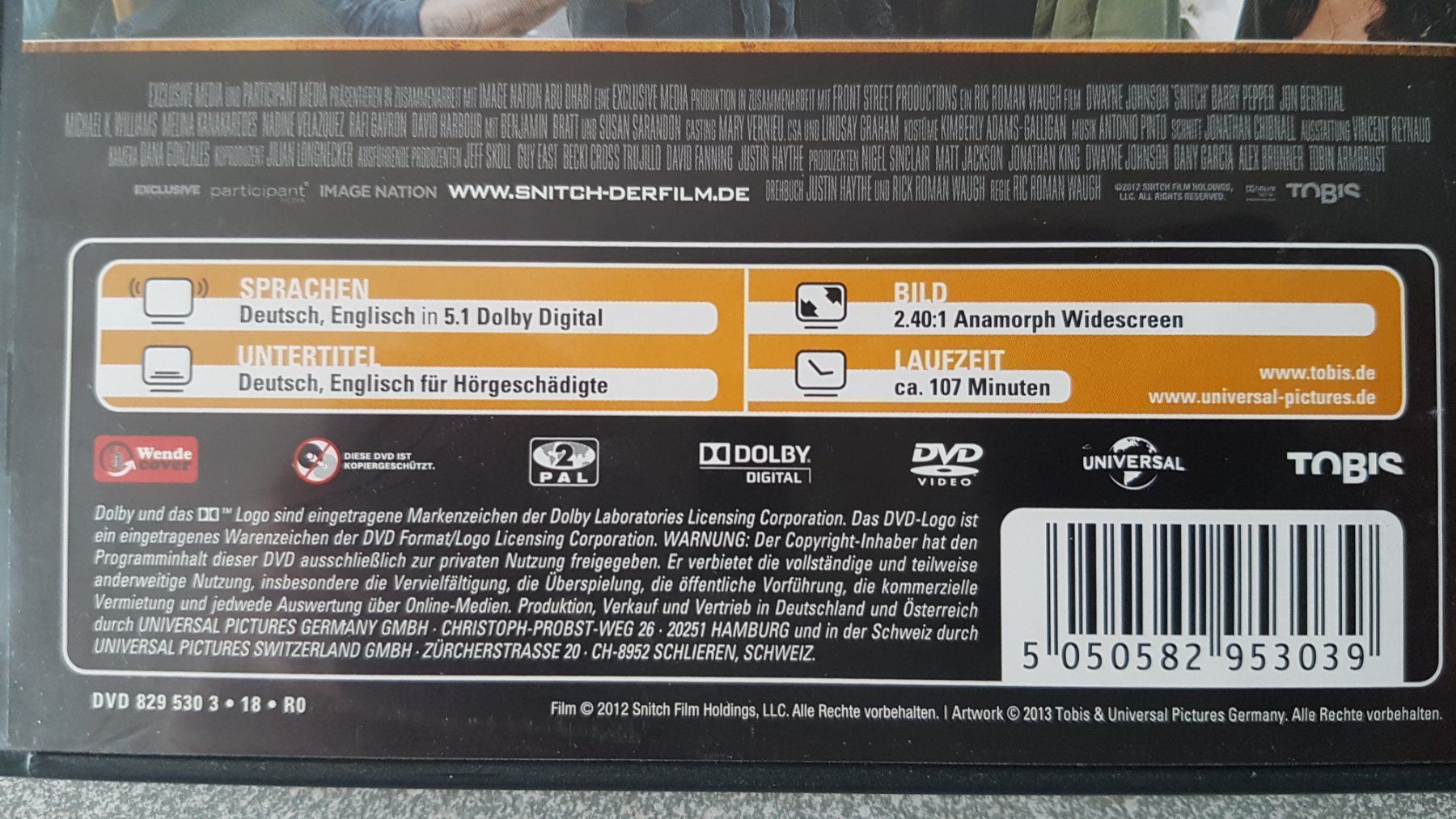 Tutti i DVDs: DVD Snitch / Dwayne Johnson – Usato da Oetwil am See venduto da fineli2 1