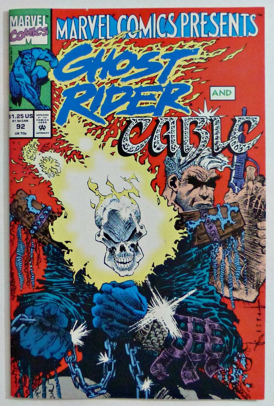 Fumetti: MARVEL COMICS PRESENTS #92 WOLVERINE GHOST RIDER MARVEL 1991 – Usato da Lugano venduto da YouWantUS 2