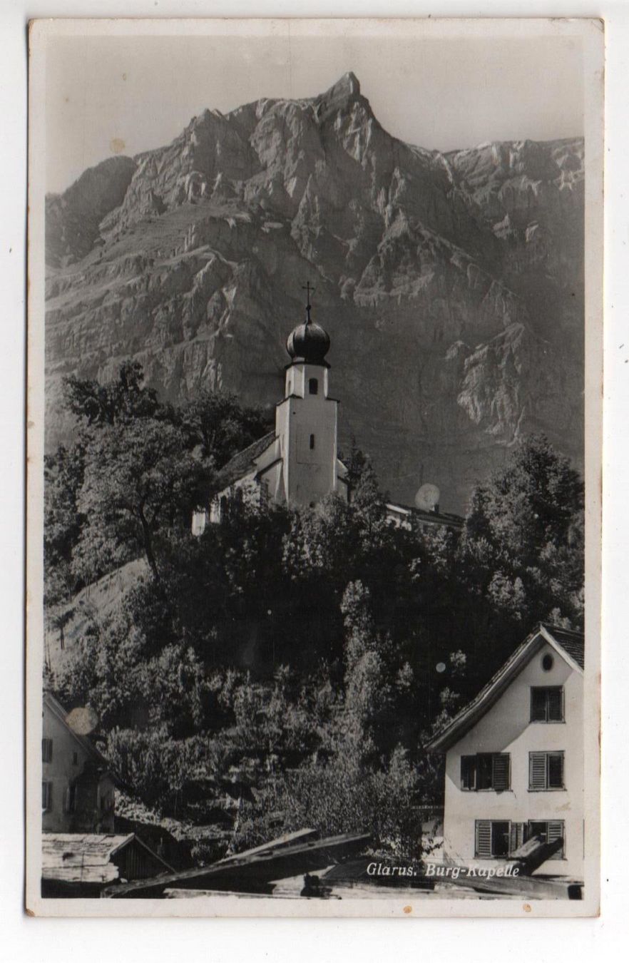 Ansichtskarten: GLARUS Burg-Kapelle – Gebraucht aus Jona von philajona
