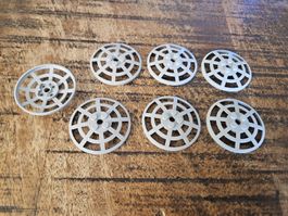 lego 4285b lot de 7 pièces Light Bluish Gray Dish 6 x 6 