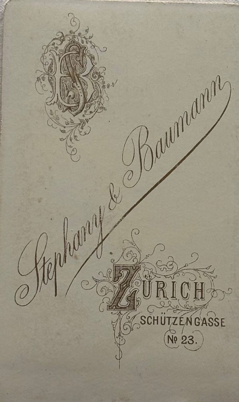 Cartoline postali: CDV Stephany & Baumann, Zürich - Knabe, Mode – Usato da Frauenfeld venduto da Merk52 1