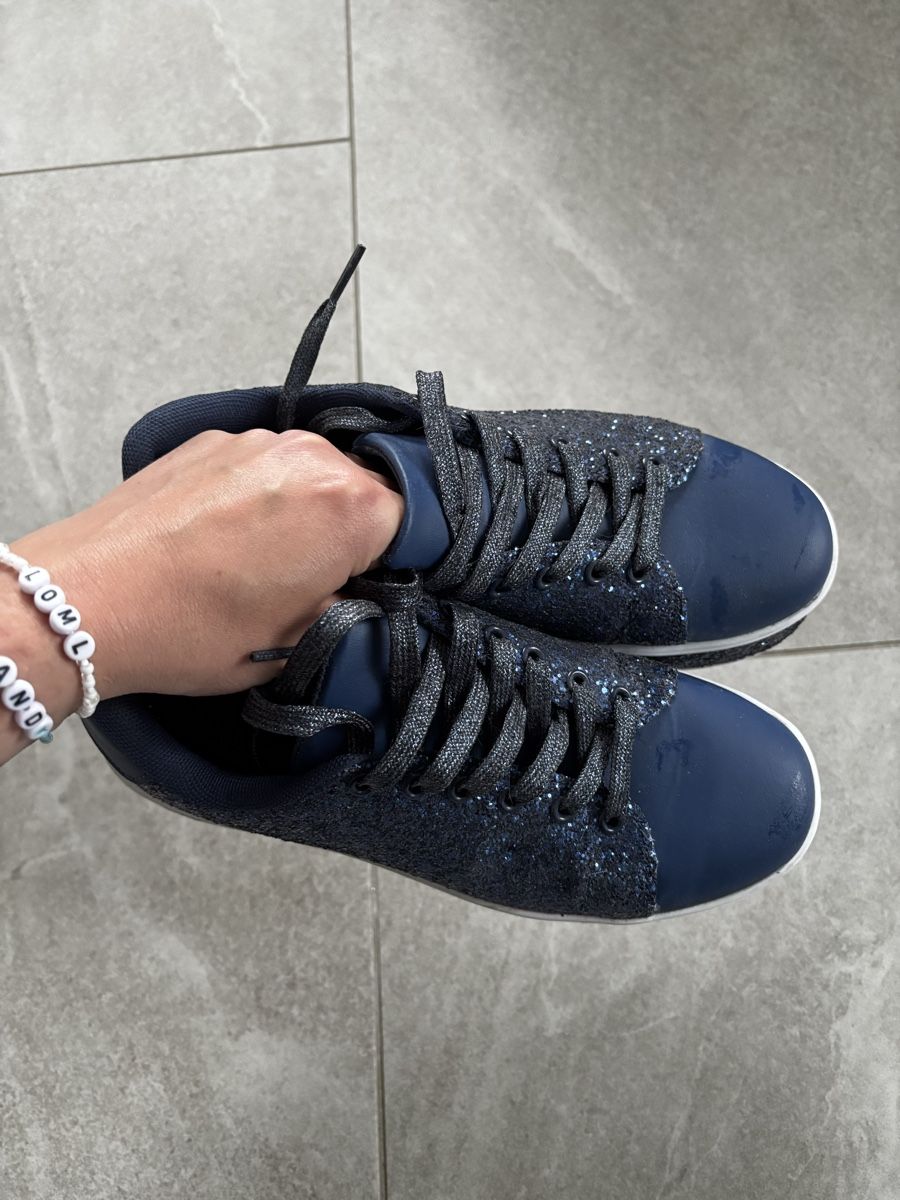 Scarpe da donna: Blaue Glitzerschuhe Gr. 38 – Nuovo (secondo la descrizione) da Amriswil venduto da Ka_Sc 2