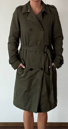 Khaki Trenchcoat von S.Oliver, Grösse XS