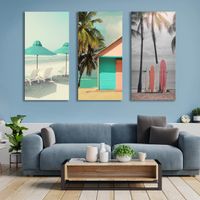 Riesig 🔝 SUPER PREIS 💲 Wandbild 120x80 NEU / Strand Meer