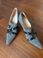 Manolo Blahnik Tweed Pumps, Gr. 40, wie NEU