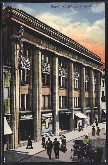 Cartoline postali: AK Basel, Küchlin's Variete Theater – Usato da Berlin venduto da bartko-reher