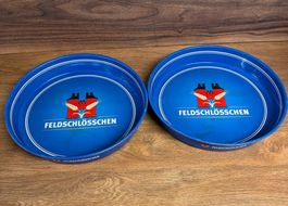 Feldschlösschen Bier Tablett Rarität, Vintage Design