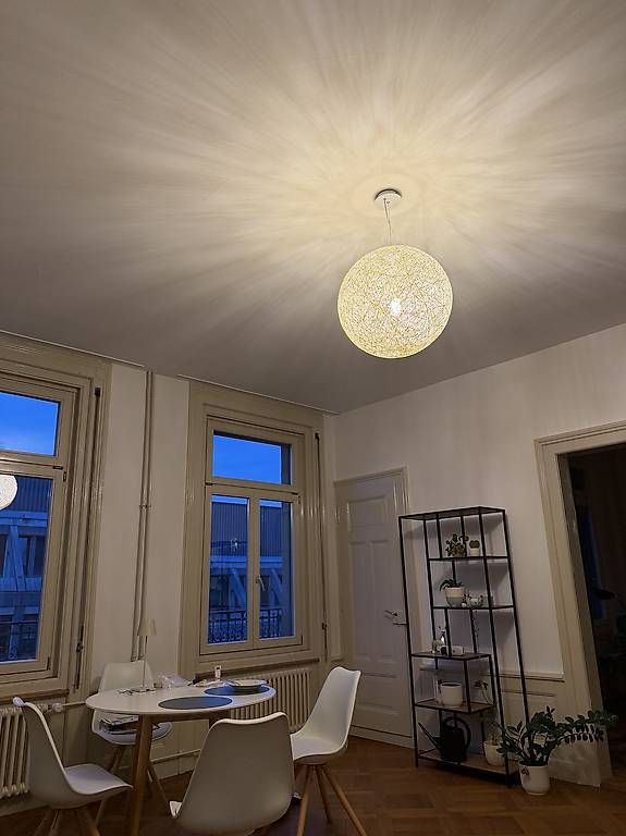 Lampadari & plafoniere: Pendelleuchte / Deckenlampe / Hängelampe Kugel cremeweiss – Usato da Bern venduto da nsigner