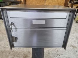 Briefkasten Edelstahl gebürstet neuwertig 42 cm breit