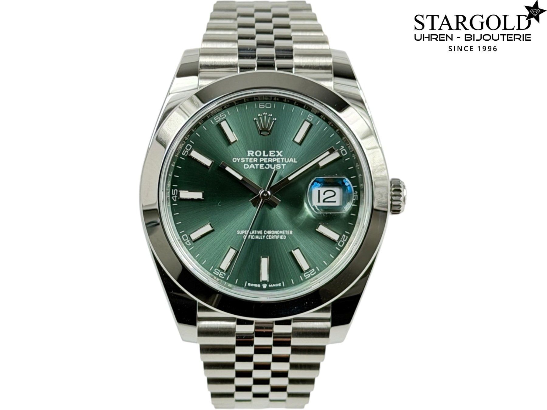 Rolex Orologi: Rolex Datejust 41 grün - 126300 – Usato da Zürich venduto da Stargold-Uhren
